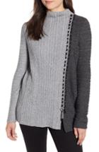 Women's Nic+zoe Side Stitch Sweater - Grey