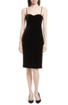 Women's Theory Luxe Velvet Corset Dress - Black