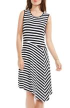 Women's Vince Camuto Havana Stripe Asymmetrical Drape Dress