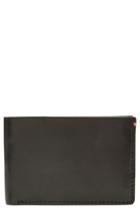 Men's Jack Mason Core Slim Bifold Leather Wallet - Black