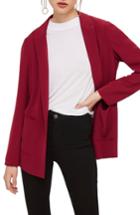 Women's Topshop Chuck On Blazer Us (fits Like 0) - Red