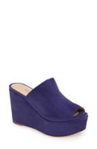 Women's Charles By Charles David Padma Platform Wedge Mule M - Blue