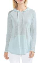 Women's Vince Camuto Linen Hoodie, Size - Blue