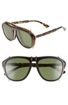 Men's Gucci Pilot 56mm Flip-up Sunglasses -