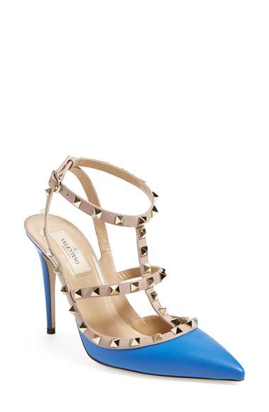 Women's Valentino 'rockstud' T-strap Pump, Size 9.5us /
