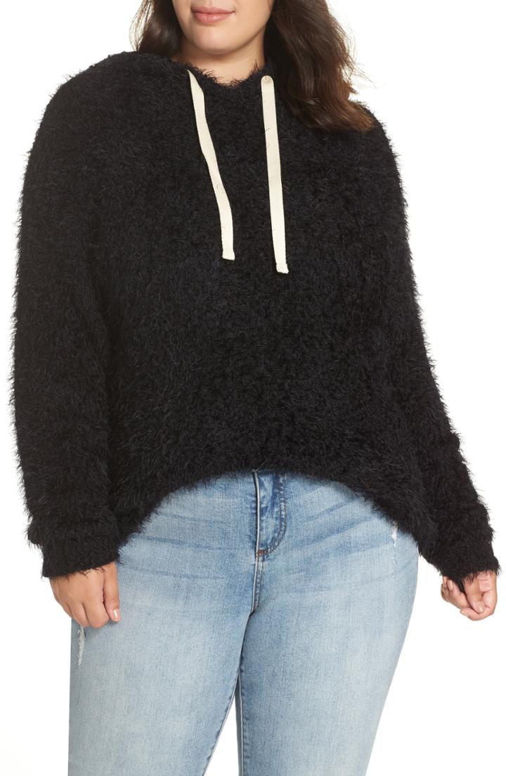 Women's Bp. Eyelash Yarn Knit Hoodie