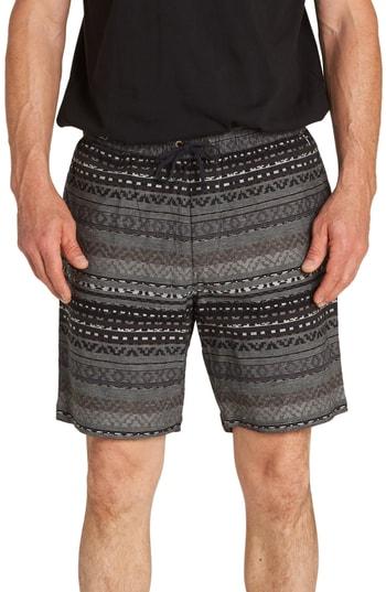 Men's Billabong Larry Layback Jacquard Shorts - Black