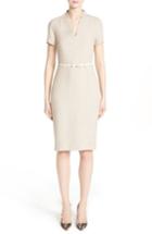 Women's Max Mara Azeglio Belted Linen Sheath Dress