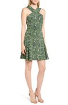 Women's Michael Michael Kors Paisley Paradise Fit & Flare Dress - Green