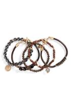 Women's Canvas Jewelry Beaded Bracelets (set Of 5)