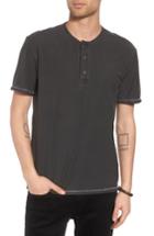 Men's Treasure & Bond Short Sleeve Cotton Henley - Black
