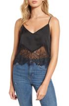 Women's Wayf Landon Lace Hem Camisole - Black