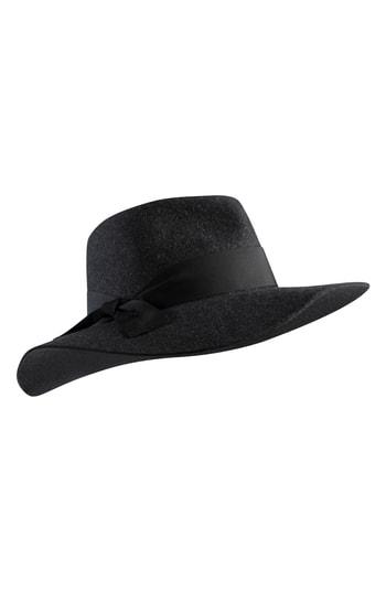 Women's Helen Kaminski Western Wool Fedora - Black