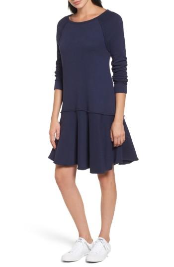 Women's Caslon Ruffle Hem Knit Dress - Blue