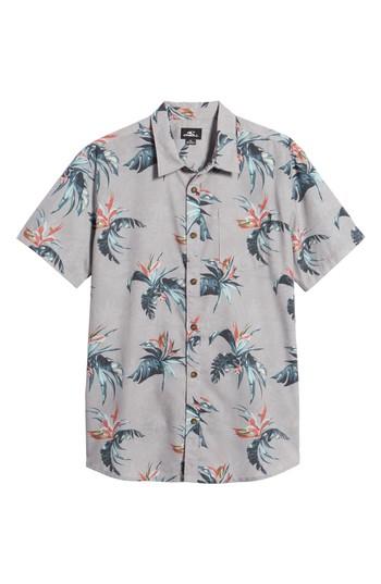 Men's O'neill Islander Short Sleeve Shirt - Grey