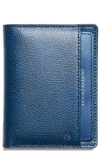 Men's Hook + Albert Leather Bifold Wallet - Blue