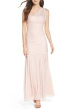 Women's Lulus One-shoulder Chiffon Gown - Pink