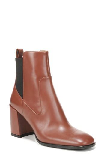 Women's Via Spiga Delaney Block Heel Bootie .5 M - Brown