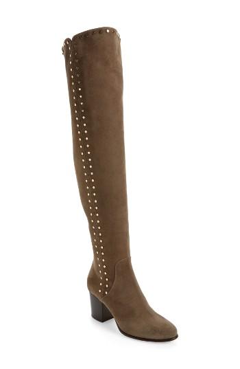 Women's Jimmy Choo Harlem Over The Knee Boot Us / 34eu - Grey