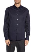 Men's John Varvatos Star Usa Diamond Print Sport Shirt, Size - Blue