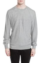 Men's Burberry Coleford Embroidered Logo Sweatshirt, Size - Grey