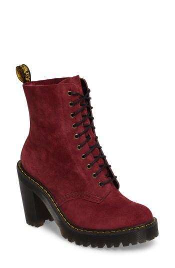 Women's Dr. Martens Kendra Heeled Bootie Us/ 3uk - Burgundy