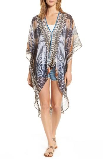 Women's Asa Kaftans Capri Kimono, Size - Brown