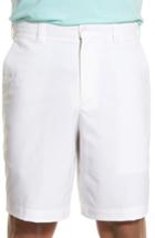 Men's Cutter & Buck Bainbridge Drytec Flat Front Shorts - White
