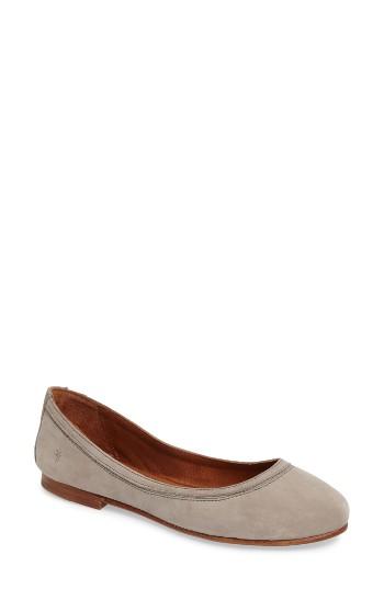 Women's Frye Carson Ballet Flat M - Grey
