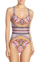 Women's Nanette Lepore Woodstock Goddess One-piece Swimsuit