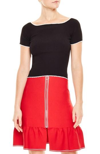 Women's Sandro Ribbed Shell - Black