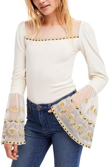 Women's Free People High Tides Top, Size - Ivory