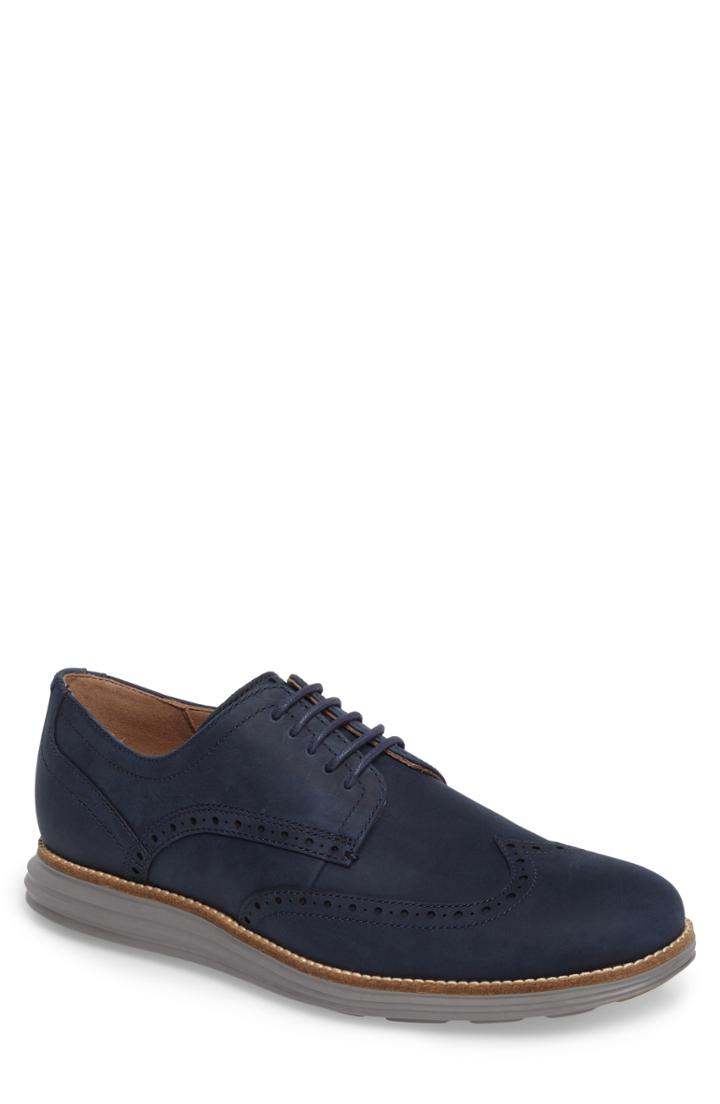Men's Cole Haan Original Grand Wingtip .5 W - Blue