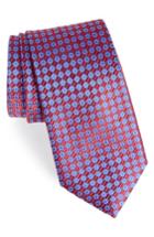 Men's Nordstrom Men's Shop Middletown Geometric Silk Tie, Size - Red