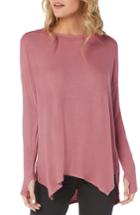 Women's Michael Stars Ribbed Tunic Top, Size - Pink
