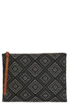 Sole Society Asa Geo Pattern Zip Pouch - Blue