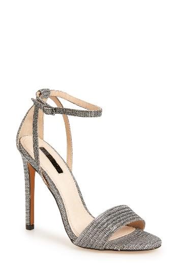 Women's Topshop Raphael New Genuine Calf Hair Sandal .5us / 40eu - Metallic