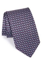 Men's Salvatore Ferragamo Gancini Print Silk Tie, Size - Purple