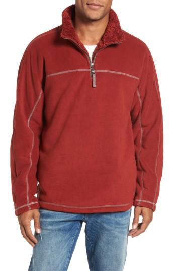 Men's True Grit Bonded Polar Fleece Lined Pullover - Orange