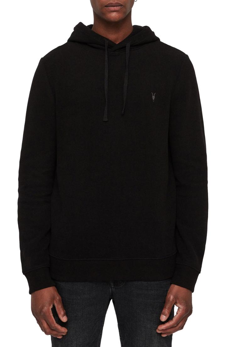 Men's Allsaints Theo Pullover Hoodie - Black