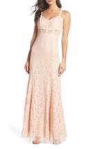 Women's Heartloom Esti Bustier Bodice Lace Gown - Pink