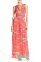 Women's Fraiche By J Tie Dye Ombre Jersey Maxi Dress - Pink