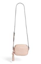 Phase 3 Tassel Faux Leather Crossbody - Pink