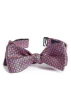 Men's Ted Baker London Dot Silk Bow Tie, Size - Blue