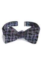 Men's Ted Baker London Paisley Silk Bow Tie, Size - Black