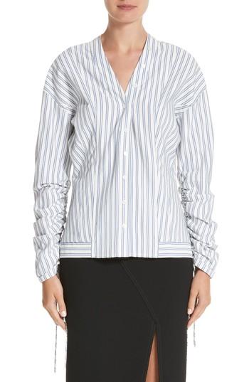 Women's Jason Wu Stripe Cotton Blouse