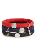 Marc Jacobs Set Of 3 Lipstick Charm Ponytail Holders