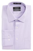 Men's Nordstrom Men's Shop Smartcare(tm) Traditional Fit Solid Dress Shirt .5 32/33 - Purple