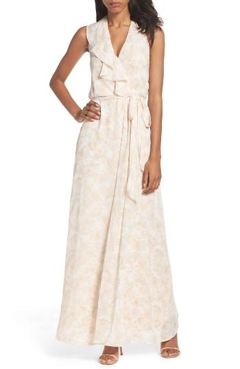 Women's Nouvelle Amsale Poppy Ruffle Gown - Pink