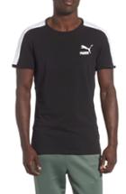 Men's Puma Slim Fit Classics T7 T-shirt, Size - Black